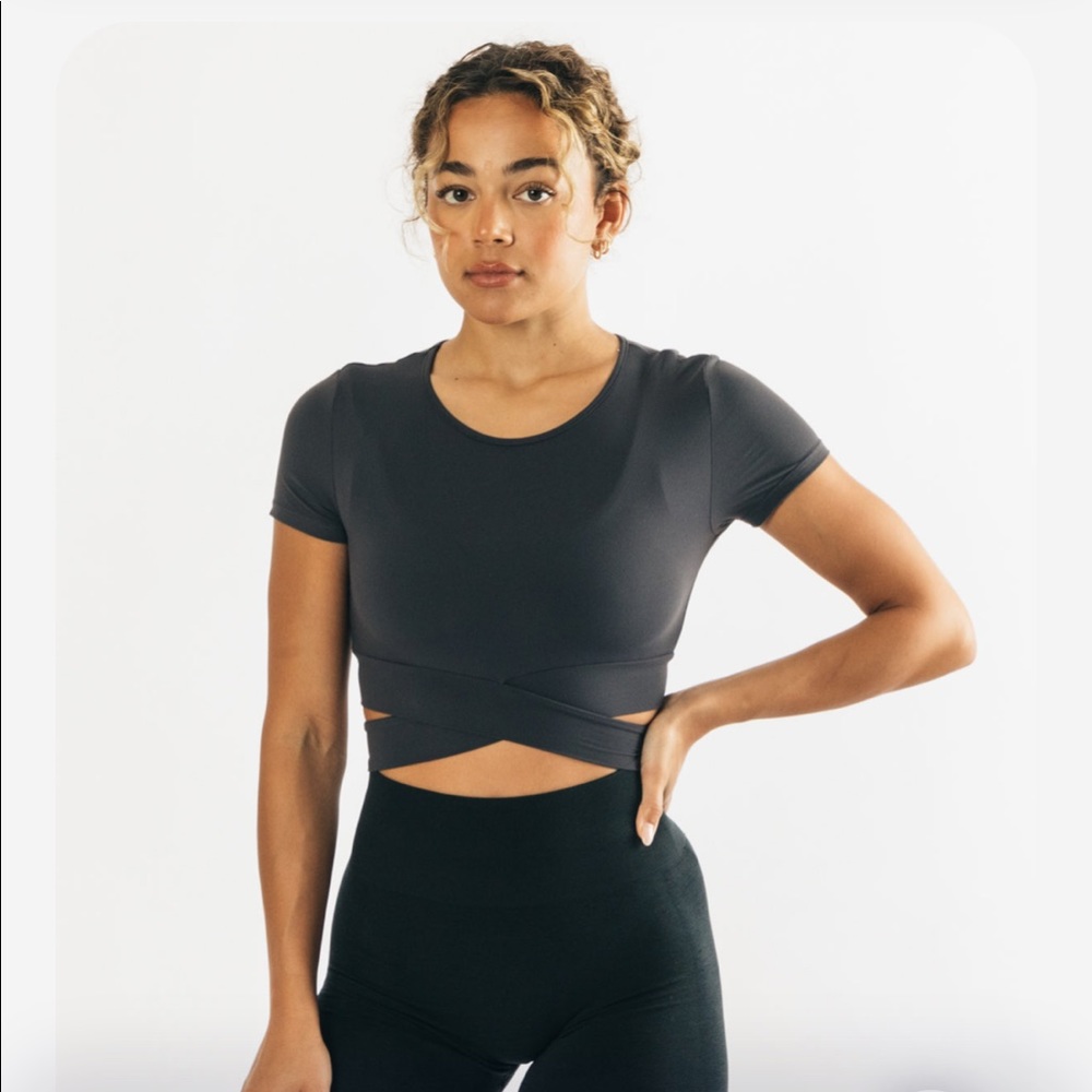 Alphalete Wrap Tie Top